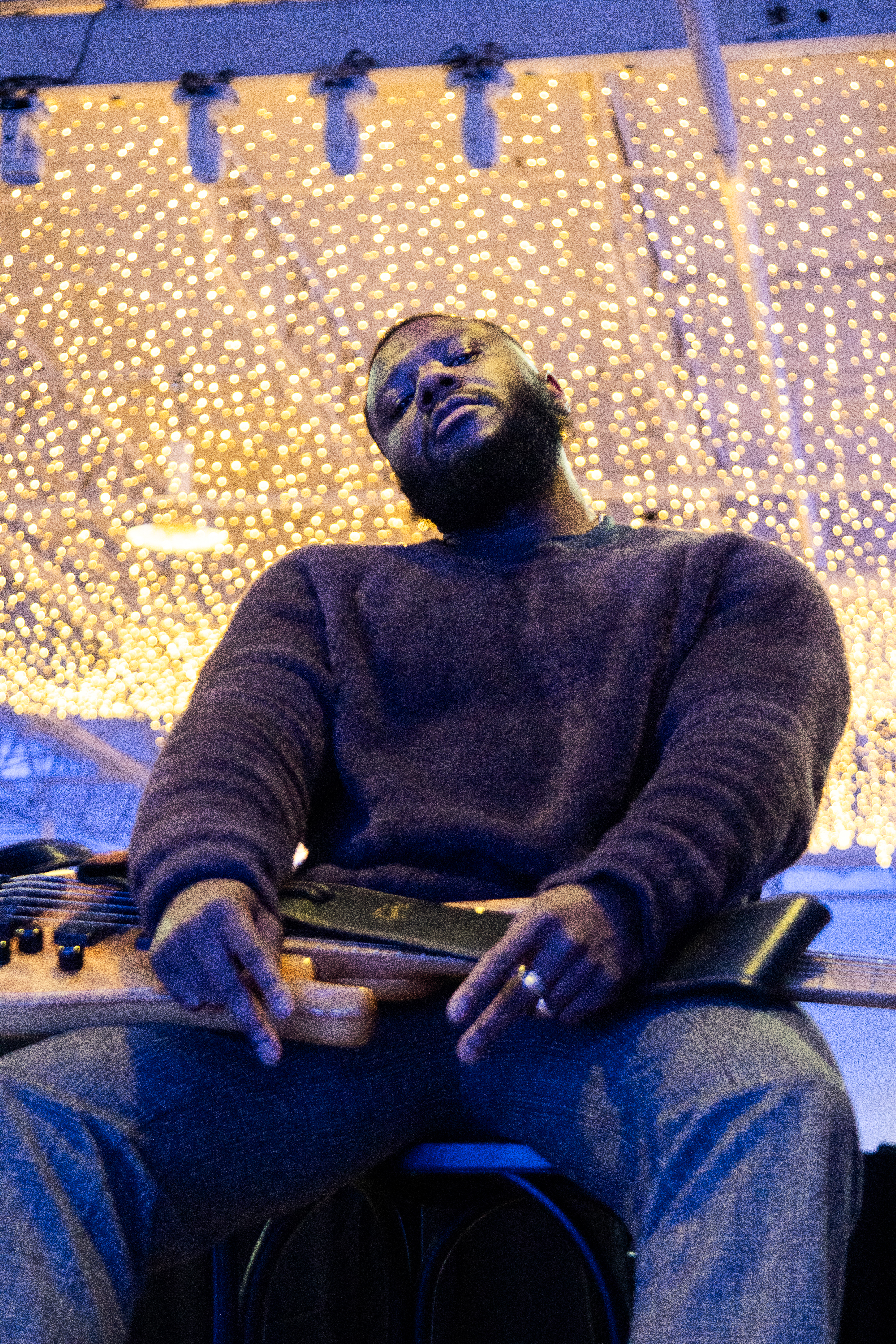 TAJ playing bass